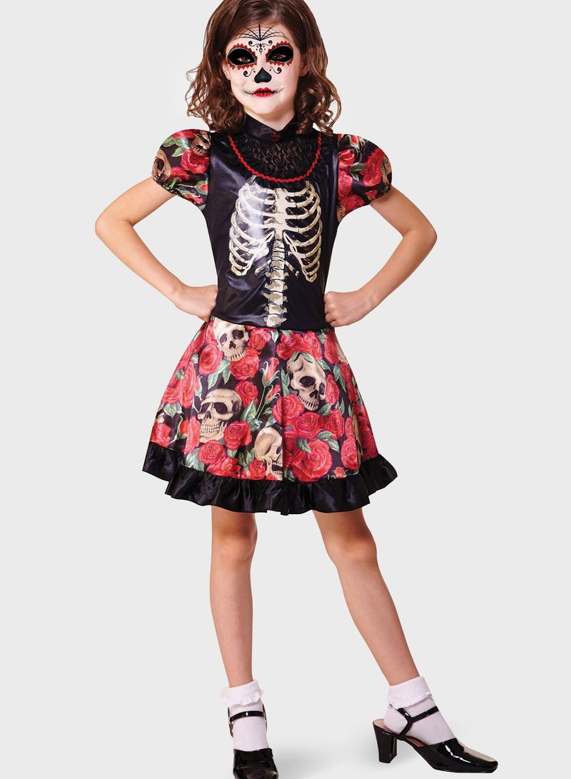 Kids Day Of The Dead Girl Costume