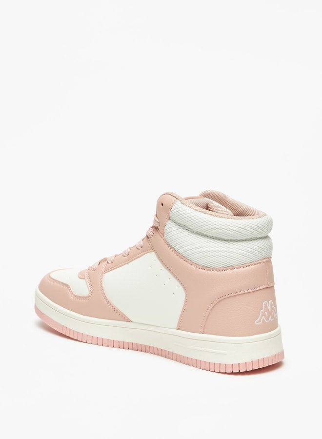 Women's Colourblock High-Top Sneakers with Lace-Up Closure