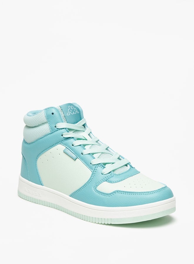 Women's Colourblock High-Top Sneakers with Lace-Up Closure