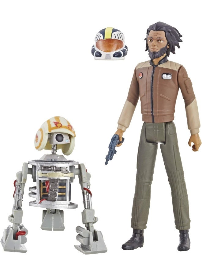 Star Wars Resistance Animated Series 3.75-inch Jarek Yeager and Bucket (R1-J5) Figure 2-Pack