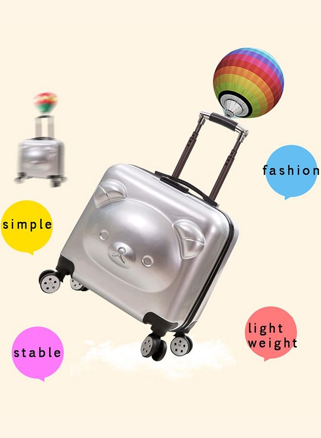 Kids Luggage Travel Suitcase Children's Carry on Luggage 20 inch Cartoon Rolling Trolley Case Ride on Wheeled Suitcase for Children Toddlers Boys Girls