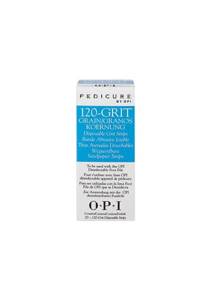 Pedicure Disposable Strips 120 Grit 20pcs