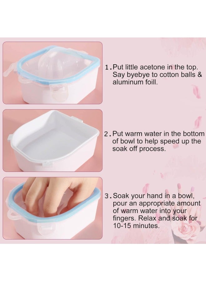 Globalstar Nail Soaking Bowl Set - The Perfect Solution for Effortless Manicures and Gel Polish Removal