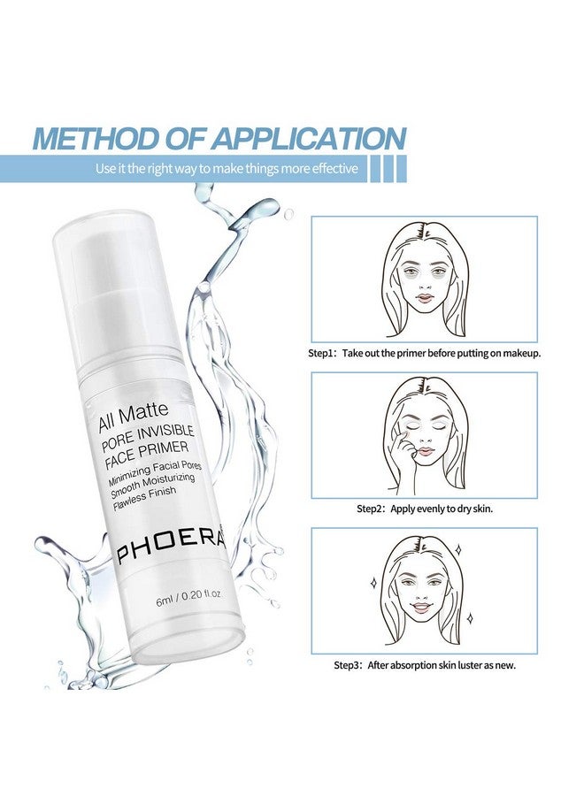 Primer Face Foundation Primers,Face Primer For Makeup Long Lasting Hydrating Smoothing Isolated Moisturizing Oil Free Effect Make Up Base Matte Makeup Primer (6Ml)