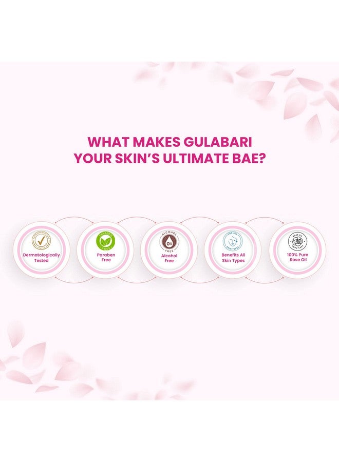 Gulabari Premium Rose Water 400Ml (Pack Of 3) With No Paraben Cleanses Hydrates & Moisturises Skin Balances & Restores Skin'S Ph Levels For All Skin Types