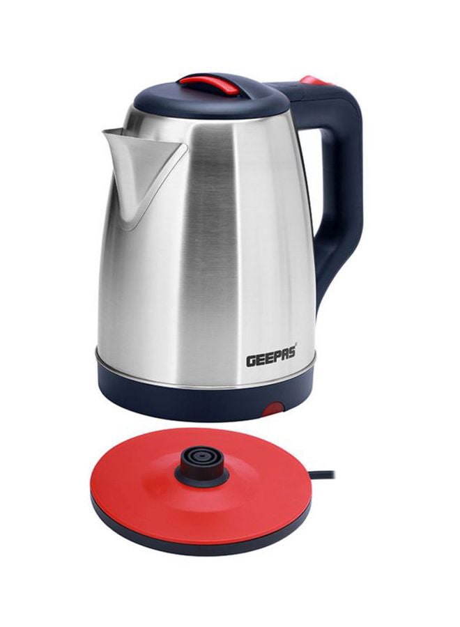 1.8L Electric Kettle - Stainless Steel Body| Auto Shut-Off & Boil-Dry Protection | Heats up Quickly & Easily, Fashionable Design| Boil for Water, Tea & Coffee Maker 1.8 L 1500 W GK38042 Silver/Black