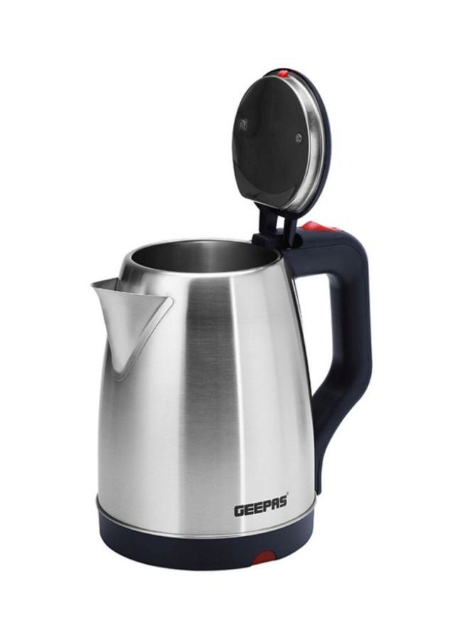 1.8L Electric Kettle - Stainless Steel Body| Auto Shut-Off & Boil-Dry Protection | Heats up Quickly & Easily, Fashionable Design| Boil for Water, Tea & Coffee Maker 1.8 L 1500 W GK38042 Silver/Black