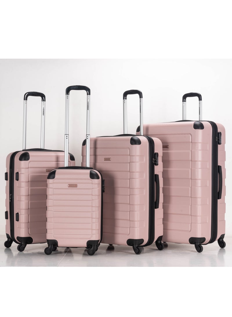 Suitcase Set of 4 PCS ABS Hardside Travel Luggage Bag