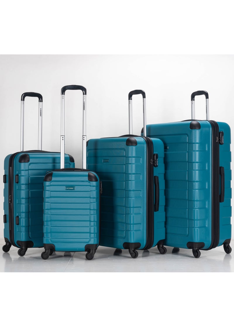 Suitcase Set of 4 PCS ABS Hardside Travel Luggage Bag