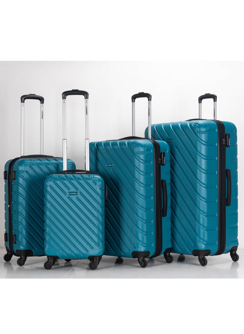 Suitcase Set of 4 PCS ABS Hardside Travel Luggage Bag