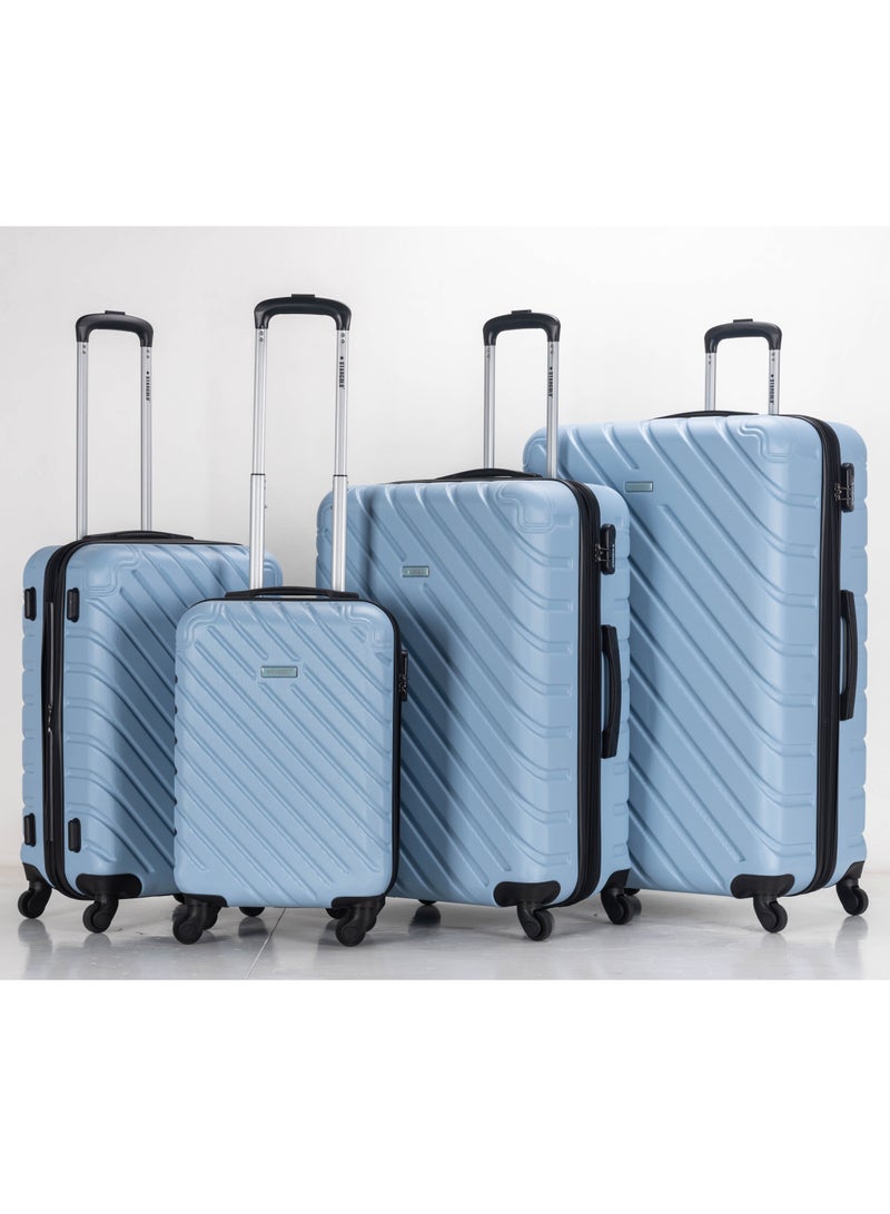 Suitcase Set of 4 PCS ABS Hardside Travel Luggage Bag