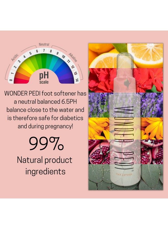 Feet Callus Remover Instant Exfoliating Peel Foot Spray Cracked Heels Softener Metal Foot File Scrubber Dead Skin Remover Professional Spa Pedicure. Wonder Pedi