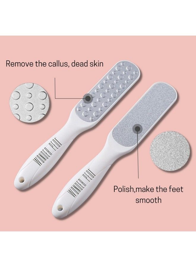 Feet Callus Remover Instant Exfoliating Peel Foot Spray Cracked Heels Softener Metal Foot File Scrubber Dead Skin Remover Professional Spa Pedicure. Wonder Pedi