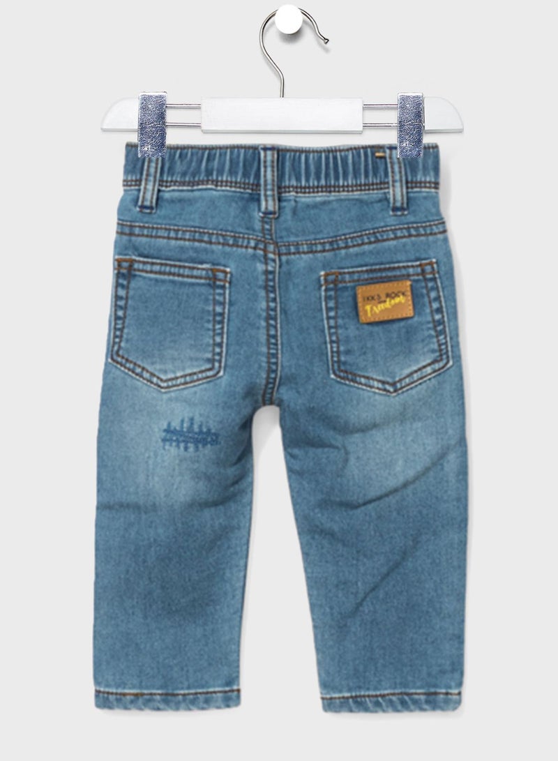 Kids Embroidered Jeans