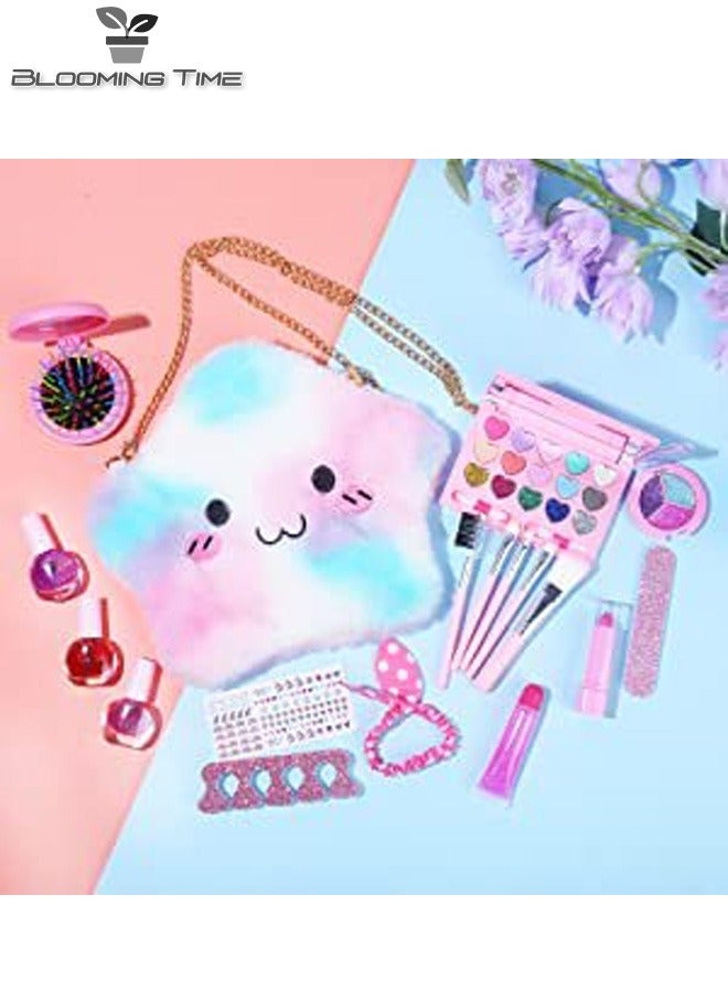 Girls Makeup Toys, Children's Cosmetics, Nail Polish, Lipstick, Nail Art, Play House Backpack Set