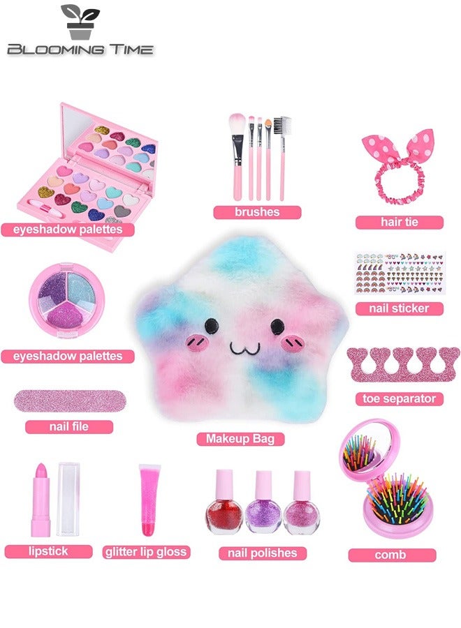 Girls Makeup Toys, Children's Cosmetics, Nail Polish, Lipstick, Nail Art, Play House Backpack Set