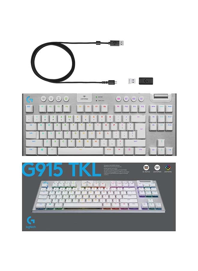 G915 TKL Tenkeyless Wireless RGB Mechanical Gaming Keyboard