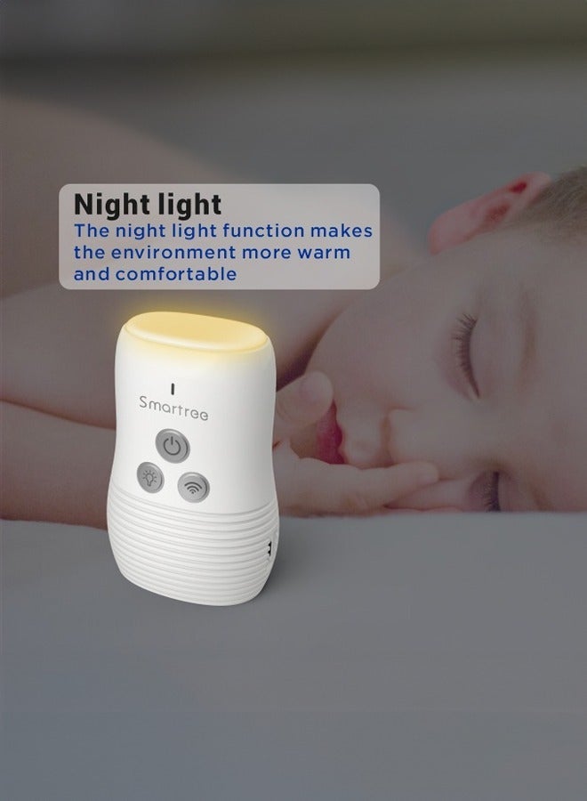 Wireless Two-Way Intercom Night Light Audio Baby Monitor With Smart Sound