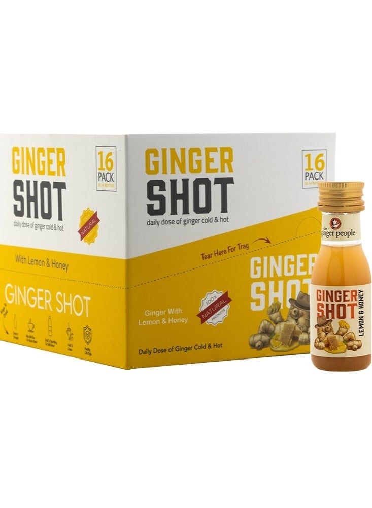 Ginger shot with lemon & honey 30ml pack of 32