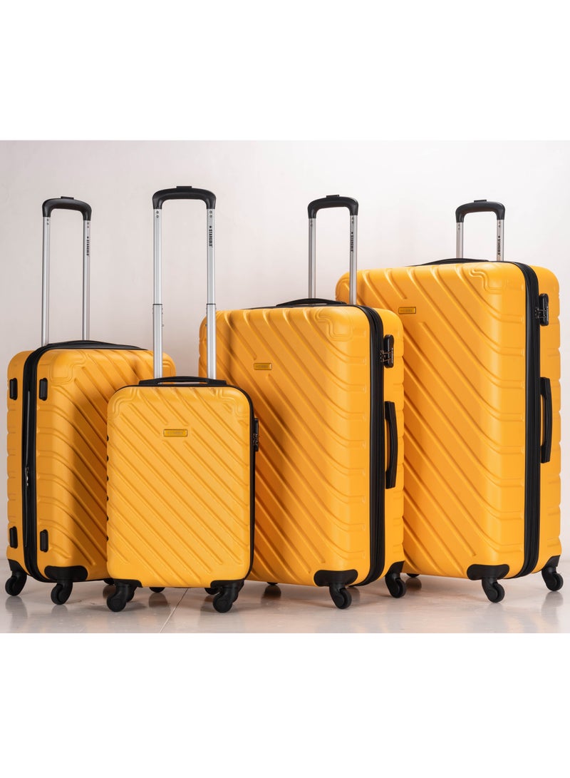 Suitcase Set of 4 PCS ABS Hardside Travel Luggage Bag