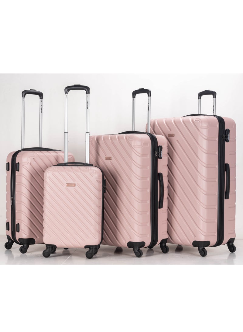 Suitcase Set of 4 PCS ABS Hardside Travel Luggage Bag