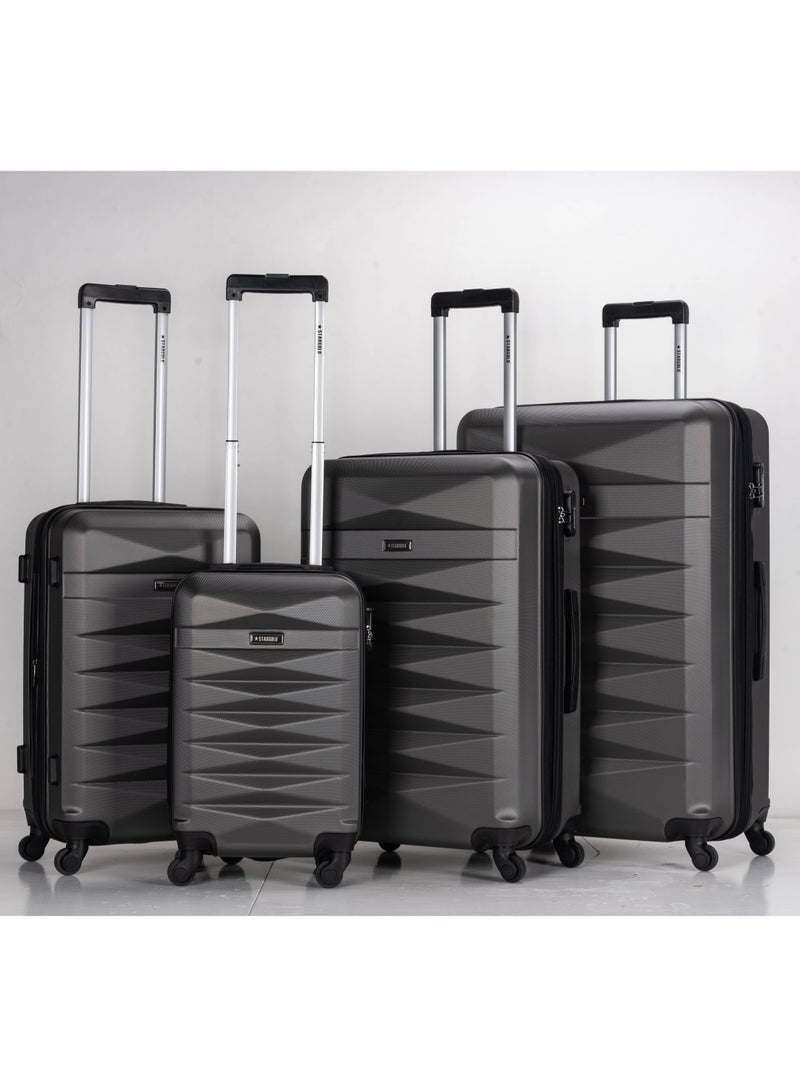 Suitcase Set of 4 PCS ABS Hardside Travel Luggage Bag