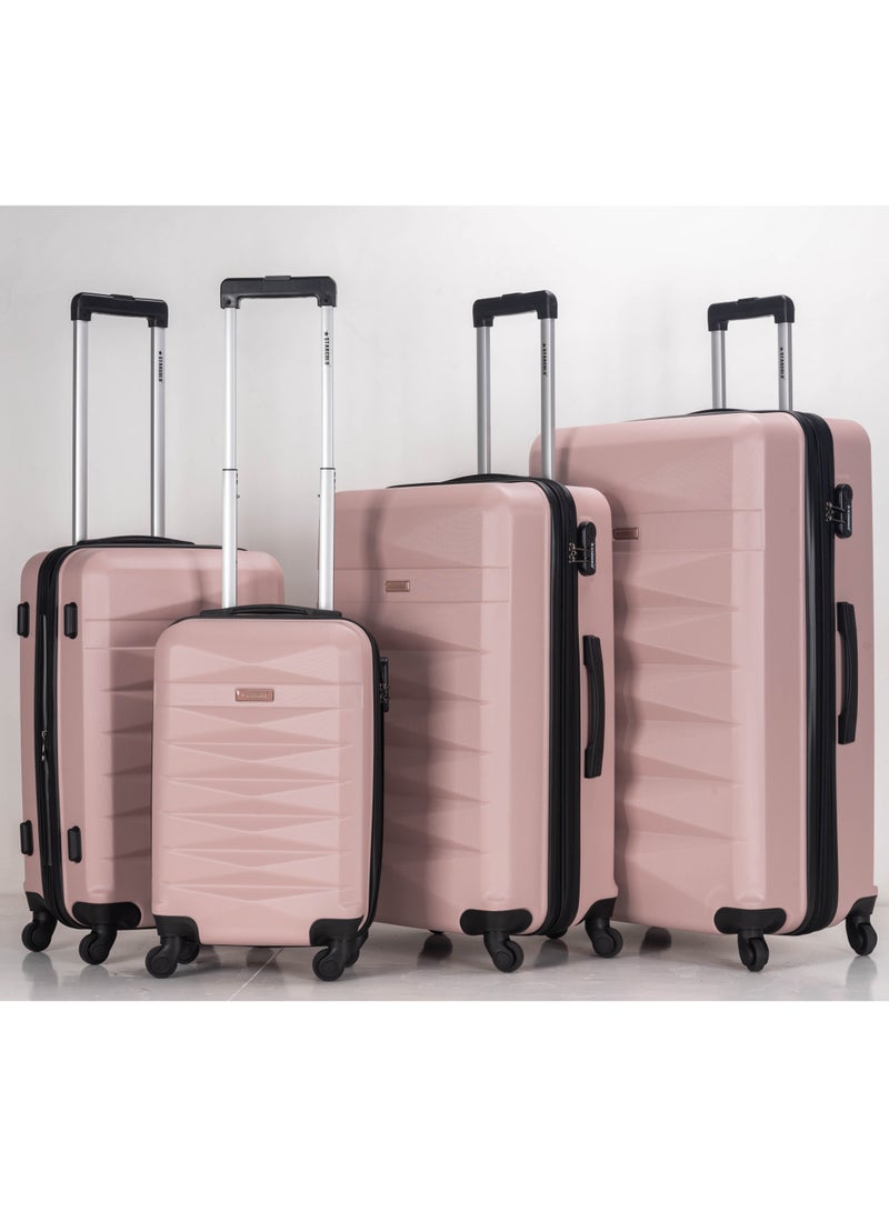 Suitcase Set of 4 PCS ABS Hardside Travel Luggage Bag