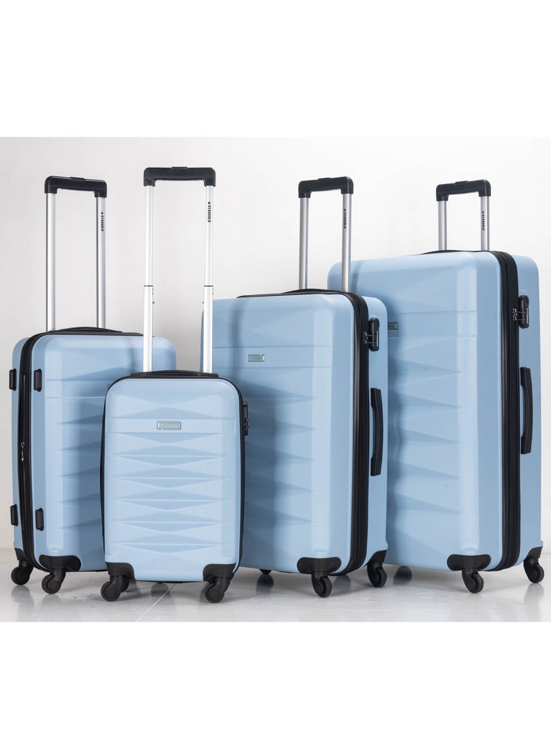 Suitcase Set of 4 PCS ABS Hardside Travel Luggage Bag