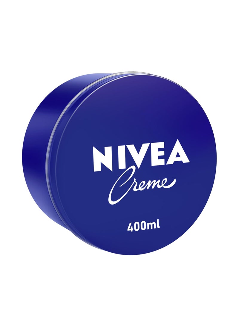 NIVEA Moisturising Cream, Universal All Pourpose Moisturizer for Face Body Hands, Tin 400ml