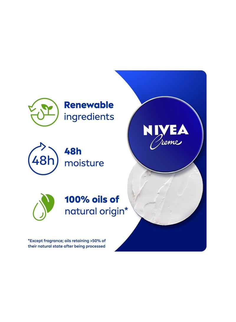 NIVEA Moisturising Cream, Universal All Pourpose Moisturizer for Face Body Hands, Tin 400ml