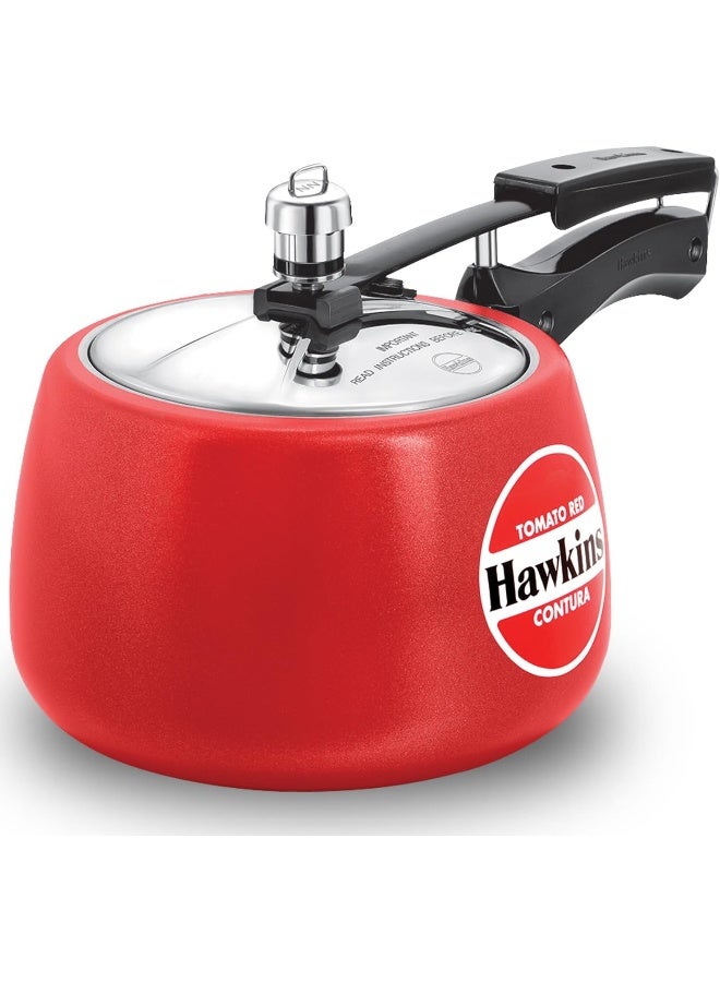 Hawkins Ceramic Ctr30 Ctr 30 Coated Contura Pressure Cooker, 3 L, Red