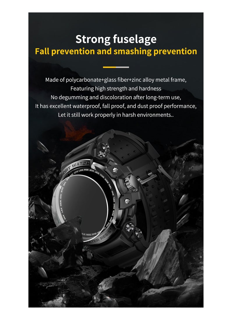 Smartwatch, Indestructible IP68 Waterproof Tactical Watch, 1.32