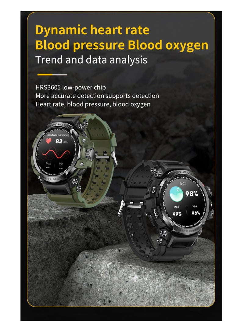 Smartwatch, Indestructible IP68 Waterproof Tactical Watch, 1.32