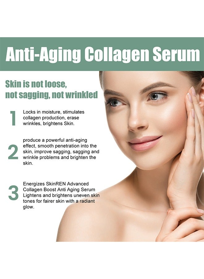 Collagen Boost Hyaluronic Acid -97% Erase Deep Wrinkles And Dark Spots Anti-Aging Daily Serum Thinning Fine Lines