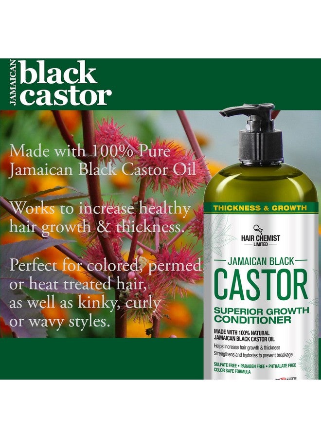 Superior Growth Jamaican Black Castor Shampoo 33.8Oz & Conditioner 33.8Oz 2Pc Shampoo & Conditioner For Hair Growth