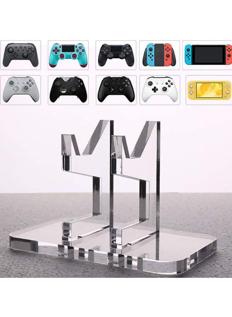 Game Controller Holder,Transparent Acrylic Universal Controller Stand for PS4, PS5, Xbox, Switch Consoles - Gaming Controller Holder for Storage, Organization & Display- 2 Pack