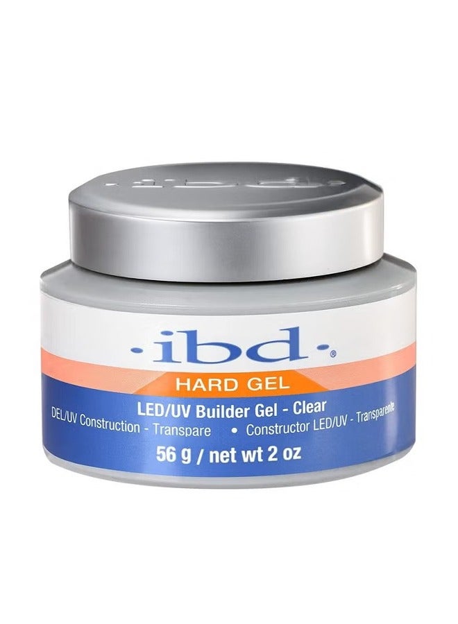 IBD LED/UV Gels Builder Gel Clear, 2 oz, Nail Model Glue Extension Glue Nail Polish Glue Phototherapy Reinforcement Nail Glue Clear Gel Sticky Drill