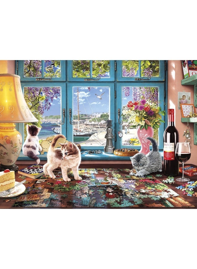 Buffalo Games - Cats Collection - Puzzler's Desk - 750 Piece Jigsaw Puzzle