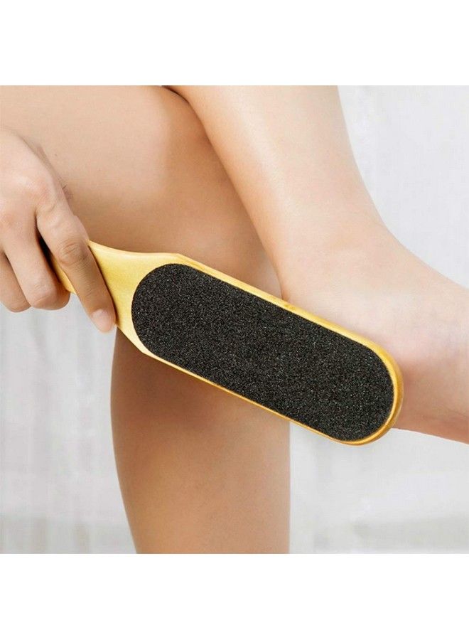 1 Pack Wooden Handle Foot Filepedicure Scrubexfoliating Foot Care Tool