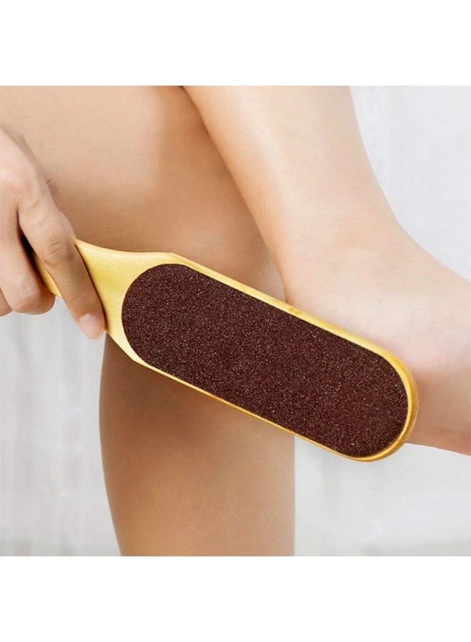 1 Pack Wooden Handle Foot Filepedicure Scrubexfoliating Foot Care Tool