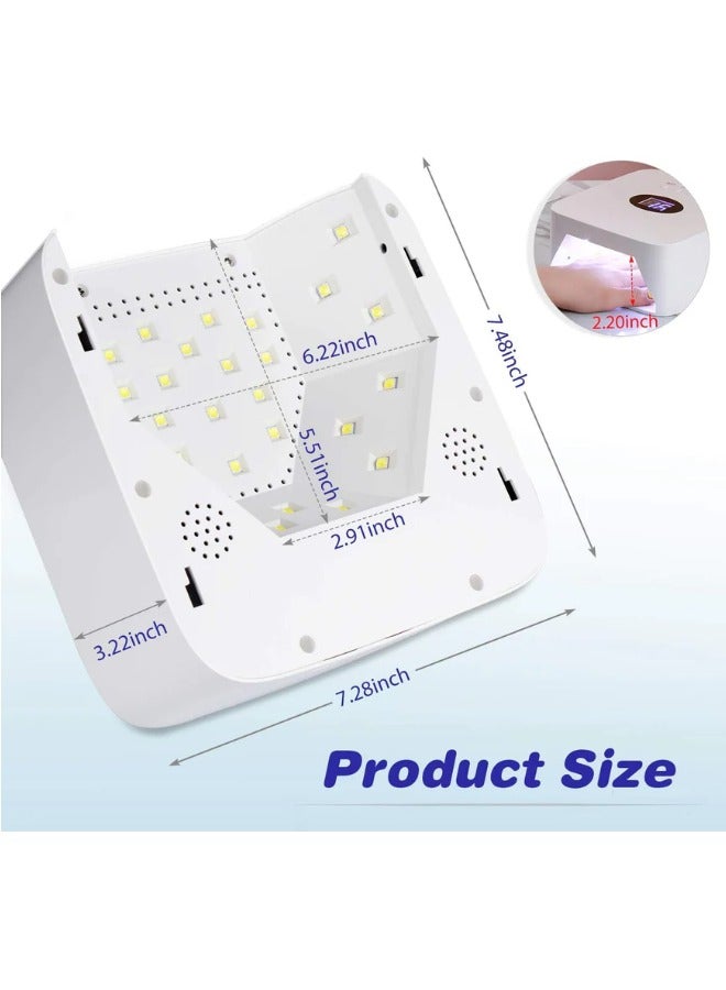 Globalstar UV LED Nail Lamp (White): Cordless, Rechargeable for Home and Salon