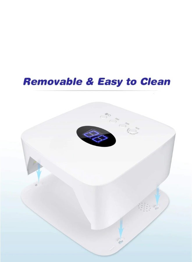 Globalstar UV LED Nail Lamp (White): Cordless, Rechargeable for Home and Salon