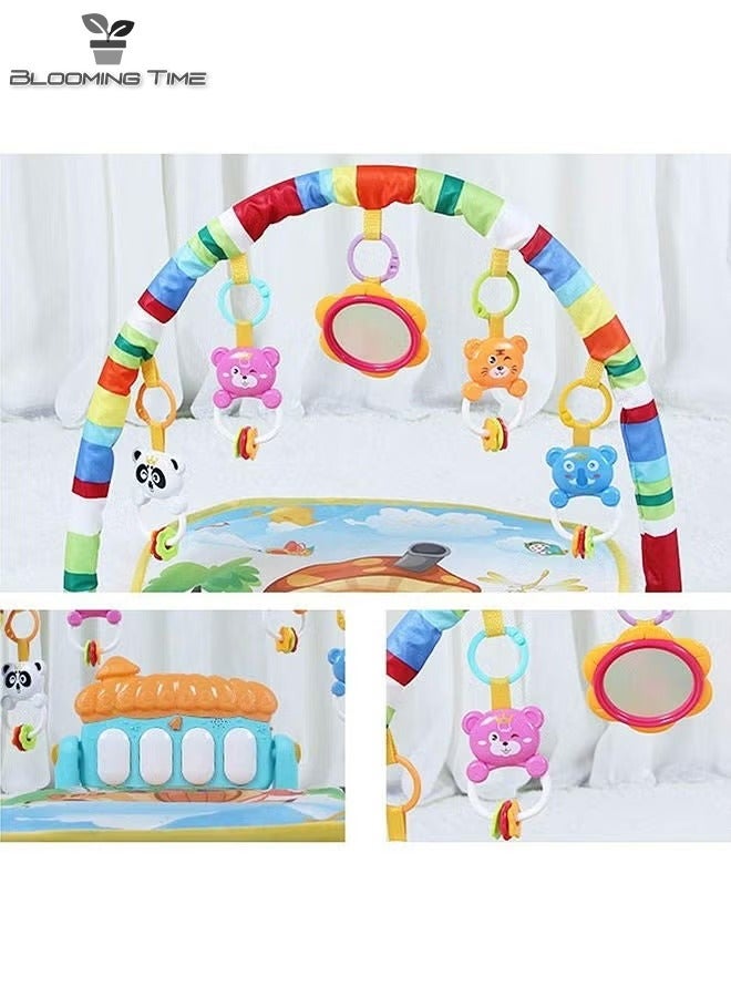 Baby Fitness Frame Pedal Piano Toy Children's Baby Music Crawling Mat Fitness Device 0-36 Months Old