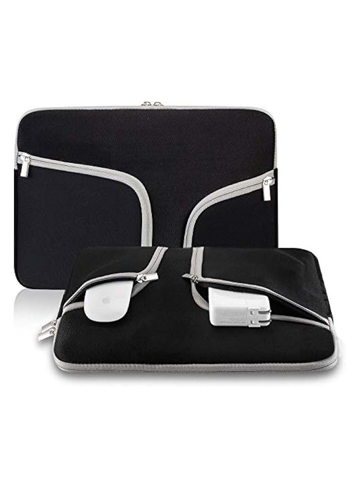 Sleeve Bag for Apple MacBook Air 13 and 13.3in Pro Retina Hp Dell Acer Sony Lenovo, Black