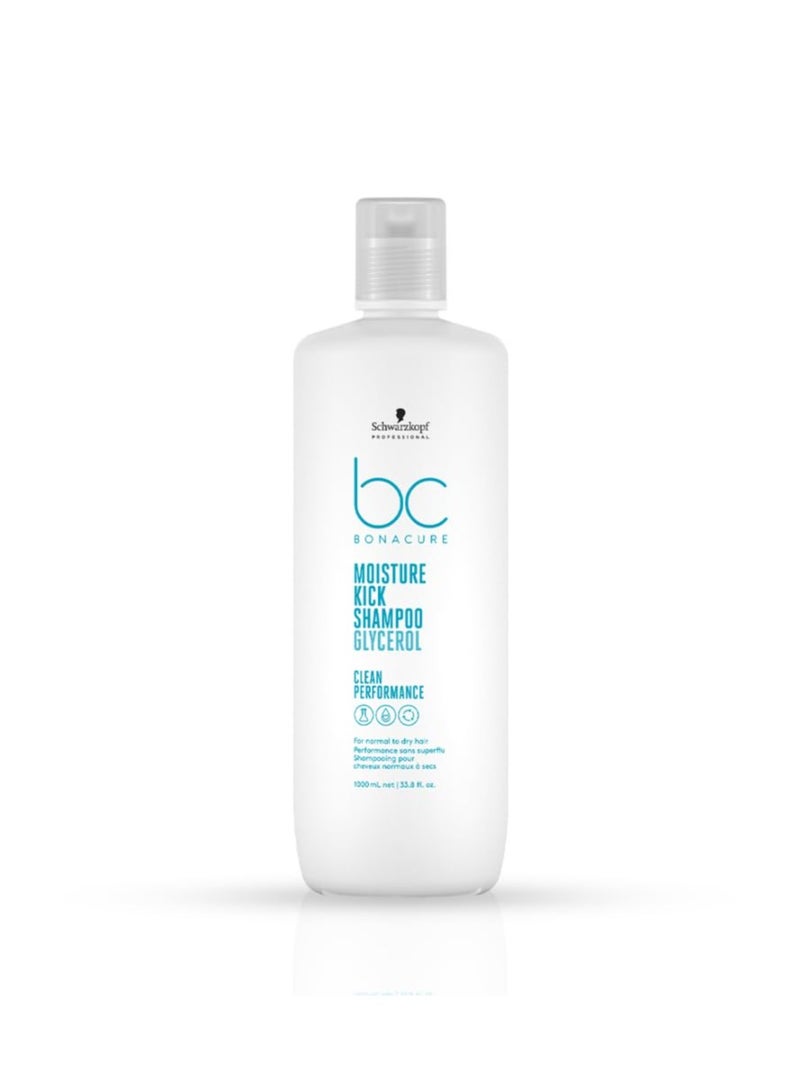 Schwarzkopf BC Bonacure Moisture Kick Shampoo Glycerol for dry hair 1000ml