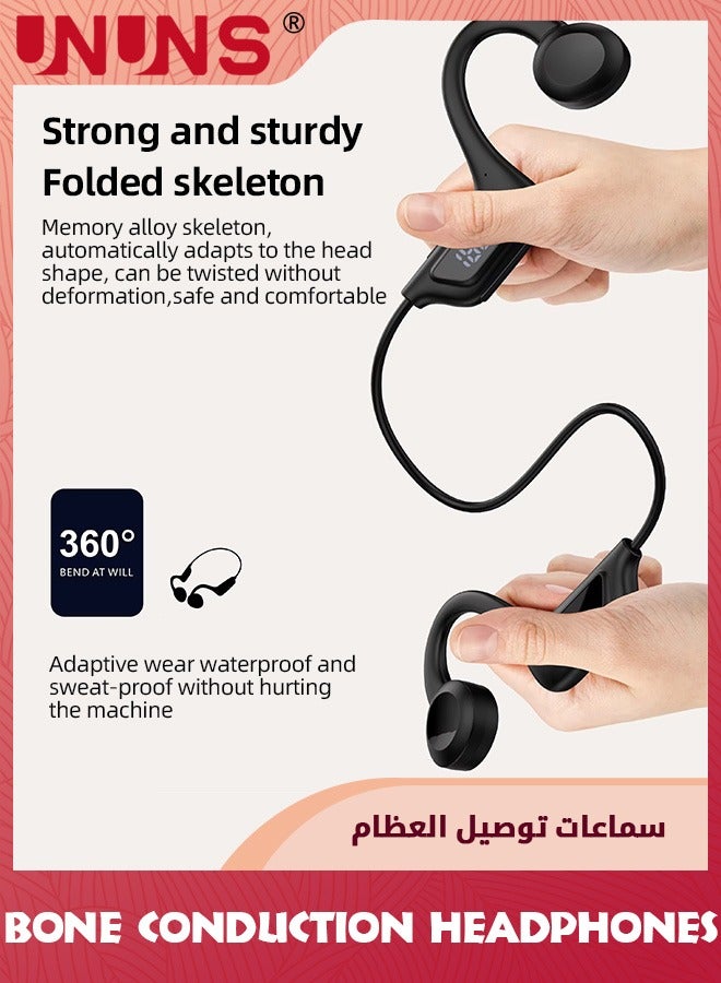 Bone Conduction Headphones,Bluetooth 5.2 Air Conduction Headphones,Wireless Open Ear Earphones,Stereo Surround,Waterproof Sports Headset For Running Yoga Cycling Gym,Noise Reduction Headset