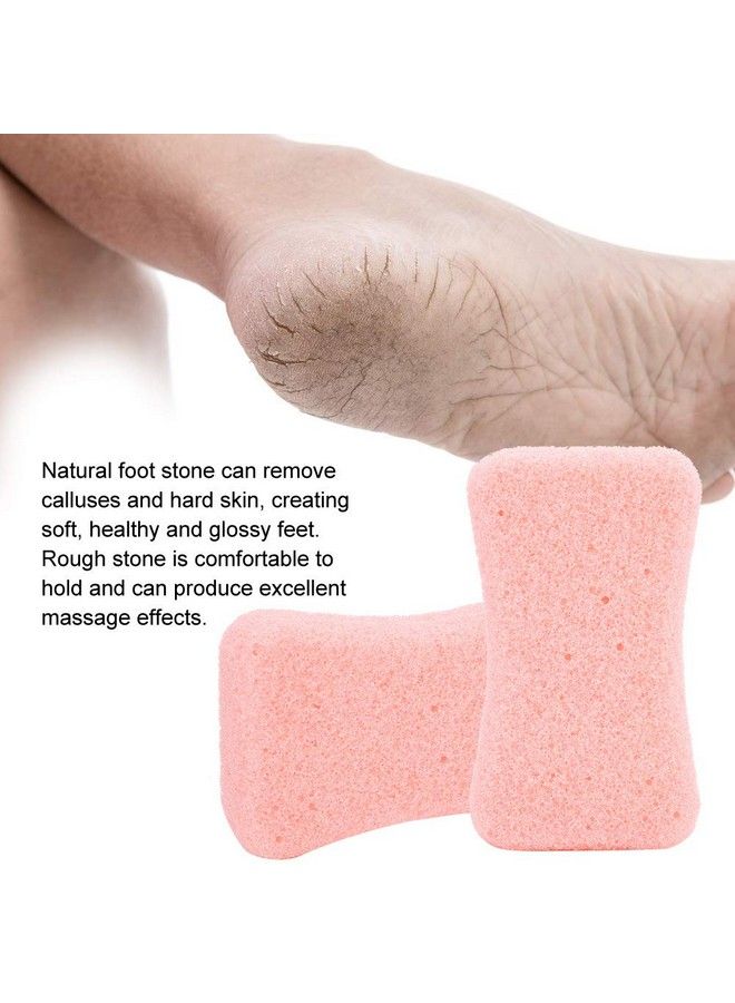 Pumice Stone For Feet 4Pcs Callus Remover And Foot Scrubber Pedicure Exfoliator Tool Hard Skin Callus Remover And Scrubber Portable Foot File Exfoliation To Remove Dead Skin (Pink)