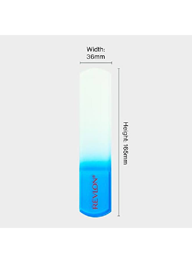 REVLON (Foot Buffer) - Bacteria Shield Glass Foot Buffer with Anti-Bacterial Technology, Two Surfaces to Exfoliates & Smoothes Skin, Self-Clean & Fully Recyclable