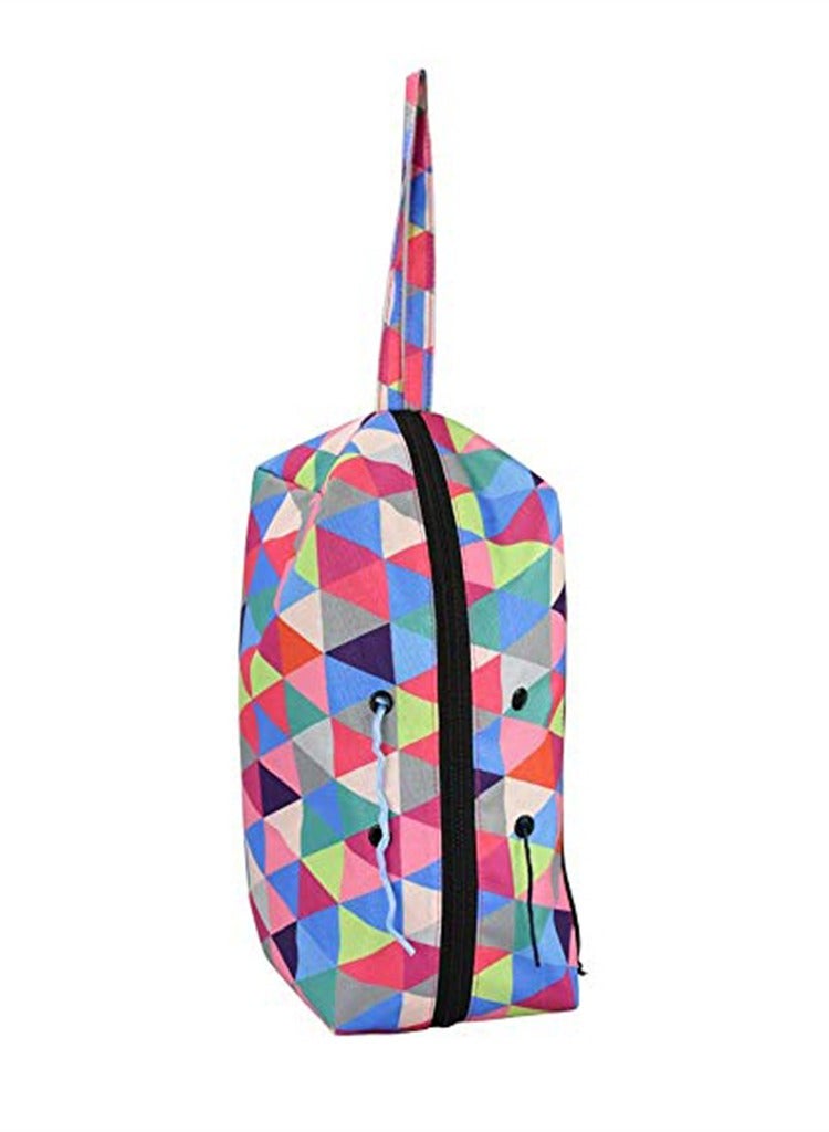 Crochet Bag, Knitting Yarn Storage Bag, Portable Crochet Tote Organizer with Zipper and Pockets, Color Oxford Sweater Crochet Hooks Organization Package for Wool and Needles Storage
