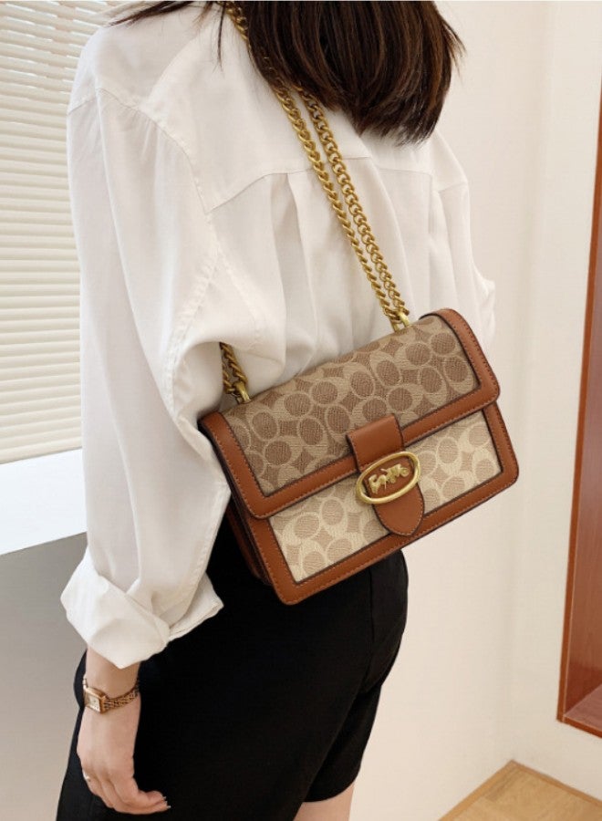 Women's Bag Trendy Chain Shoulder Bag High Quality Retro Small Wallet Ladies Leather Luxury Bag